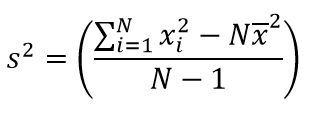 Variance equation Variance equation